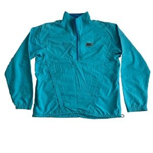 Vintage Nike Windbreaker Womens Size Large Blue Retro Track Jacket Vented 90s‎